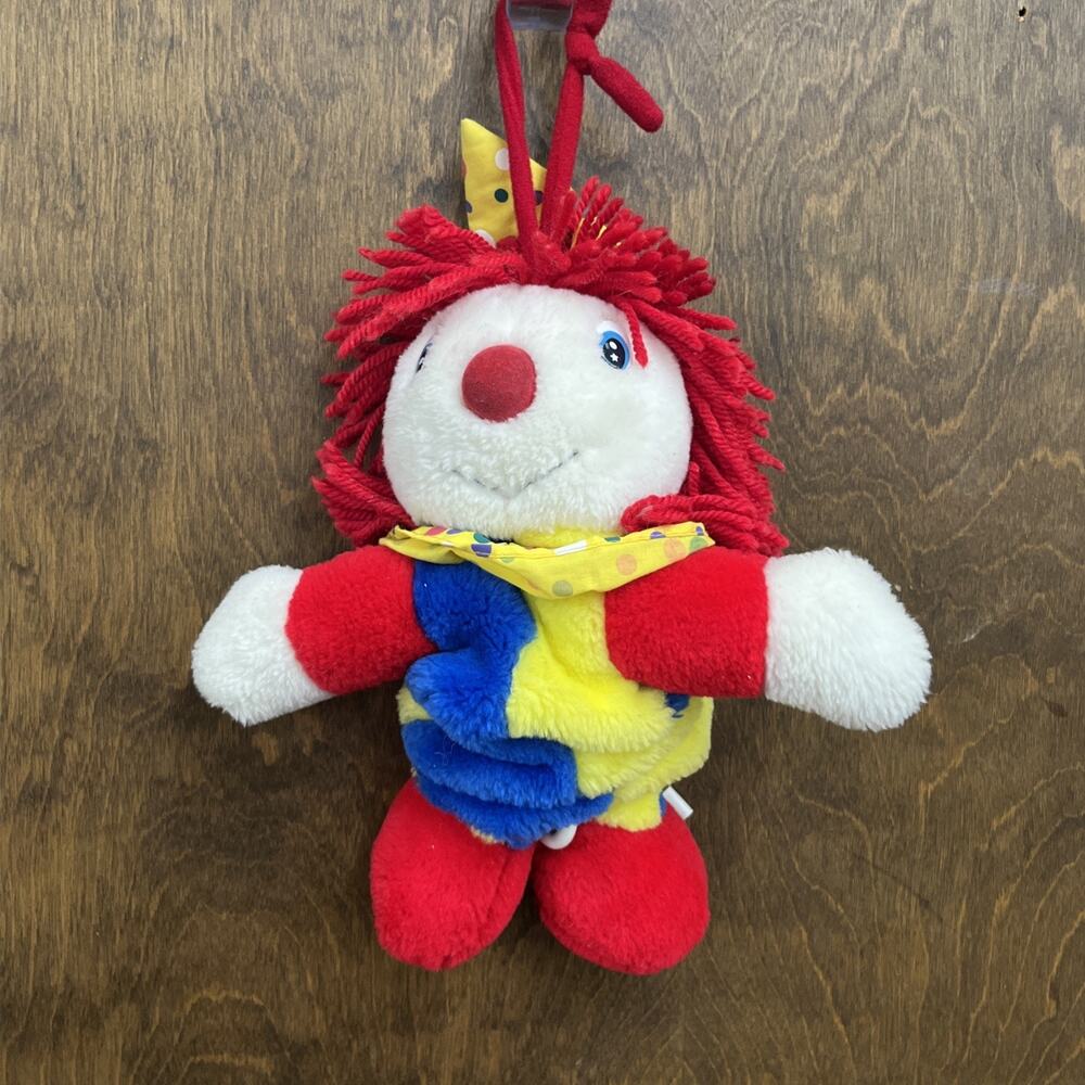 Vintage Soft Dreams Prestige Musical Pull Clown Crib Toy Plush Twinkle Star 1988